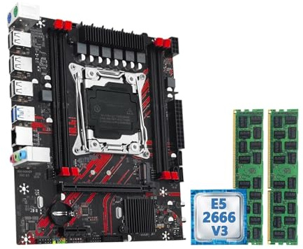 X99 PR8 Motherboard Set Kit With LGA2011-3 E5 2666 V3 CPU And DDR3 2 * 16GB Memory combo(Motherboards)
