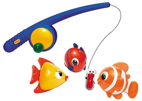Angel Spielset mit 3 Fischen, ab 18 Monaten, ideal für Badewanne und Pool
