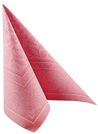 20 Servietten ROYAL Collection 1/4-Falz 40 x 40 cm rosaOrnaments
