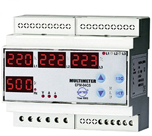 ENTES® epm-04 C Multimeter AC dreiphasig programmierbar für Guide DIN epm-04 C-din