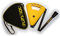 Gehstock FLIPSTICK Sitzstock, Sonnengelb,faltbar aus stabilem Leichtmetall,Spezial-Klappsitz/Griff,inklusive Gummipuffer und praktischer Nylontasche.