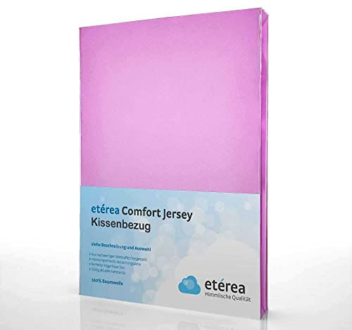 Comfort Jersey Kissenbezug Doppelpack 40x80cm Rosa
