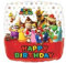 Generique - Mario Bros-Luftballon Nintendo-Geburtstagsballon bunt 43x43cm Einheitsgröße