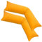 Kissenbezug XXL 40x200 Doppelpack Stillkissen Seitenschläferkissen Jersey MOON-orange
