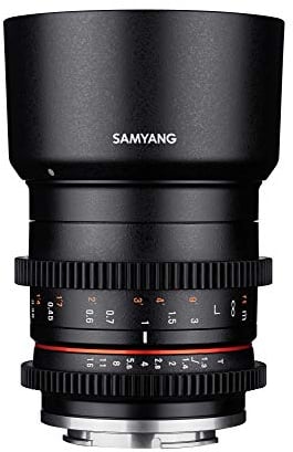 Samyang 35mm T1.3 Video Objektiv für Fuji X – manuelles Cine Objektiv entwickelt für APS-C, 35 mm Festbrennweite Videoobjektiv für spiegellose Fuji-X Mount Kameras schwarz