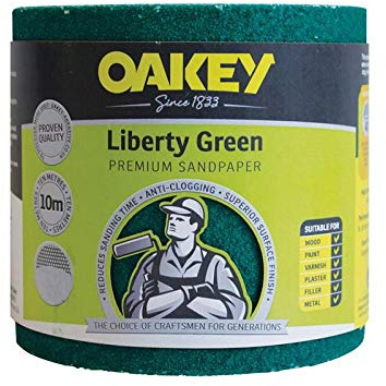 Liberty Green Sanding Roll 115mm x 10m Medium 60g