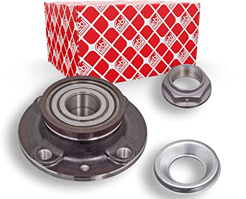 febi bilstein 47833 Radlagersatz mit Radnabe, ABS-Impulsring und Achsmutter , 1 Stück