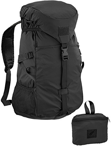 DEFCON 5 Rucksack handlich ultraleicht faltbar Nylon schwarz 25 Liter wasserabweisend Art. D5-346 B