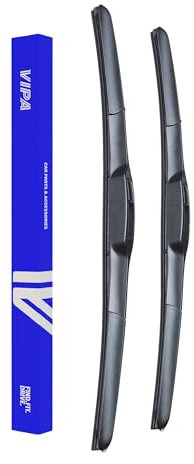 Vipa Car Parts Premium Wiper Blade Kit | Fits: MITSUBISHI OUTLANDER III SUV (Dec 2012 to Aug 2021) | All-Weather Performance | Durable, Streak-Free Windshield Wipers | Easy Installation