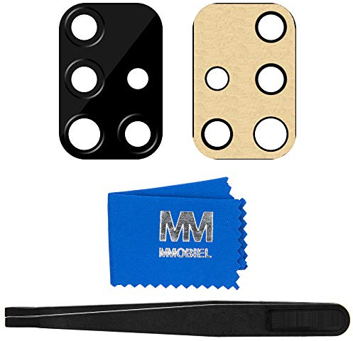 MMOBIEL Lente Vetro Fotocamera Postiore di Ricambio Compatibile con Samsung Galaxy A51 5G / A51 2019 - con Adesivo - incl. pinzette e Stoffa