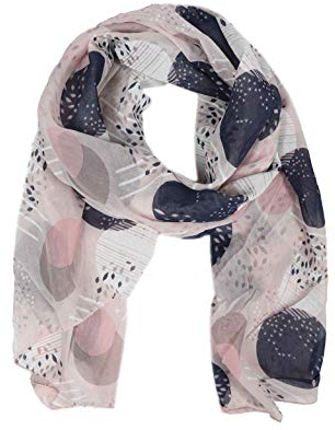 Zwillingsherz Seiden-Tuch im stilvollen Design - Hochwertiger Schal für Damen Mädchen - Halstuch - Umschlagstuch – Pashmina - Loop - weicher Schlauchschal für Frühjahr Sommer Herbst Winter - rosa