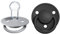 BIBS De Lux Schnuller 2er-Pack, BPA-frei, Kirschform Nippel. Silikon, Hergestellt in Dänemark. 0-36 Monate (2er Pack), Cloud/Black