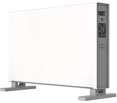 MYLEK Convector Heater Electric Free Standing 2000W Thermostat Radiator, Digital Display, With Timer & Anti-Frost - Oil Free Low Energy - Portable for Homes, Work, Garages, Conservatories, Caravans
