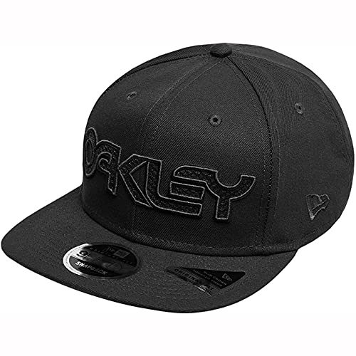 Oakley Herren B1b Mesh 6-Panel-Flache Rumpf-bestickte Baseballmütze - Schwarzout