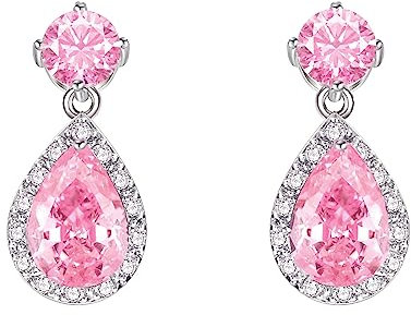 VONSSY Tropfen-Ohrringe | Edelsteine ​​Wassertropfen Teardrop Weißvergoldeter Kristall Hängende Zirkonia Hypoallergen Ohrringe | Stilvolles Schmuckgeschenk