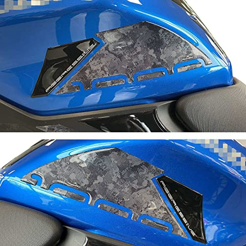 Resin Bike Aufkleber für Motorrad Kompatibel mit Suzuki GSX-S 1000 2021-2025. Seitenschutzgitter vor Stößen und Kratzern. 3D-Harzklebstoff - Stickers - Made in Italy