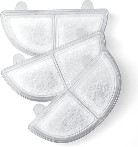 HomeRunPet Trinkbrunnen Filter, 3 STK. Ersatzfilter für Trinkbrunnen für Katzen und Hunde, Weiss