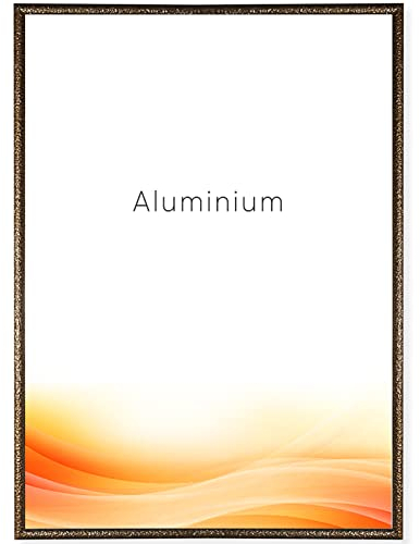 RAWWEST.BIS Alu Bilderrahmen 70x100cm Plakatrahmen Alurahmen mit Plexi Rahmen aus Aluminium für Bilder Poster Fotos und für Puzzle, Posterrahmen Fotorahmen, Antikkupfer