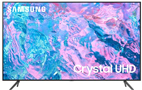 Samsung 43-Inch Class Crystal UHD CU7000 Series PurColor, Object Tracking Sound Lite, Q-Symphony, 4K Upscaling, HDR, Gaming H