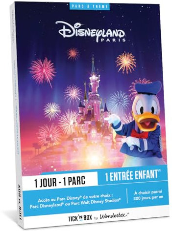 Disneyland Paris - Journée Junior - Coffret Cadeau - Ticketbox - Idée Cadeau Divertissement