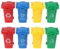 Yesoa 8Pcs Mini Trash Age 3+ Can Toy Push Vehicles Garbage Cans Curbside Vehicle Garbage Bins for Kids Toddlers