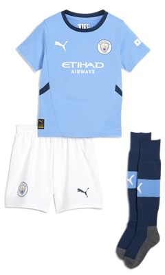 PUMA Manchester City Kinder Heim Mini Trikot 2024/25 Saison - Team Hellblau - Größe: 1 Jahr