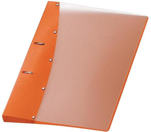 VELOFLEX 1141430 - Ringordner Diamond, Ringbuch, Ordner, DIN A4, 2-Ring-Mechanik, 20 mm, PP-Vollkunststoff, orange
