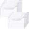Vicloon 10PCS Pochette Document,Document Dossier Pochette A4 Transparent, Pochettes en Plastique avec Bouton, Pochettes Dossier Pour Stockage Documents Recettes D'Entreprises Organisation