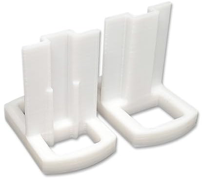 Lot de 8 Guides Hauts en T Omega pour Porte Coulissante de Placard