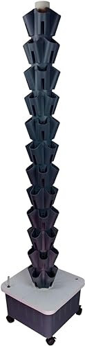 NSTVVEE Kit de Cultivo hidropónico Sistema de Cultivo hidropónico para jardín Kit de Torre Vertical Invernadero Vertical Jardín Agujero Interior Torre hidropónica Instalación de jardinería