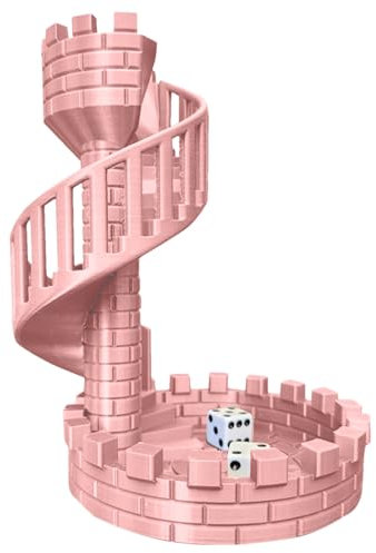 Torre dei dadi del castello | Torre che i dadi | Decorazione Castello | Torre di lancio dei dadi a tema romano, castello dei dadi con decorazione da tavolo, antica torre del setaccio per appass