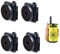 HYSHIKRA Walkie Talkie Back Clip to Round Back Clip Replacement Kit Compatible with Motorola T92 H2O T80 T80EX, Use to Two Way Radio Holder/Belt Clip