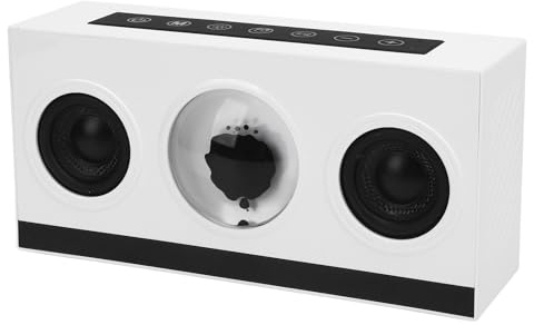 Bewinner Ferrofluid Music Visualizer - Dancing Sound Sensitive,Magnetic Fluid BT Speaker,Dancing Ferrofluid with Music Rhythm,BT 5.3 Music Speaker with Colorful Light (White)