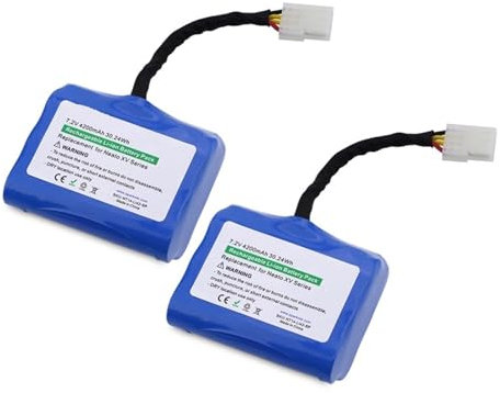 WVGFAUXA 4200 MAh Lithiumbatterie, Kompatibel Mit Neato XV-11 XV-12 XV-14 XV-15 XV-25 XV-21 XV Signature Pro, Roboterstaubsauger-Roboterbatterie Kehrmaschinenbatterie(Two Pieces)