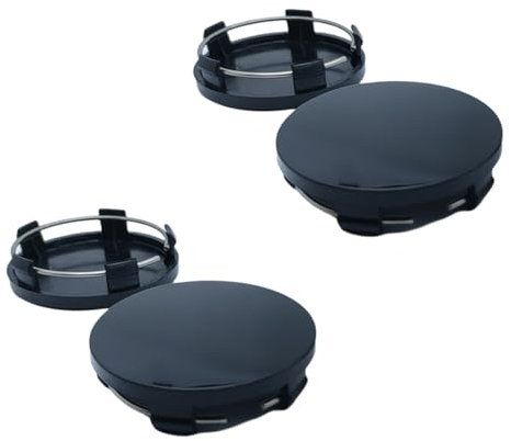 4 Stück Universal Radnabendeckel 60mm, Radnabendeckel,Schwarz Felgenkappen Ersetzen Kompatibel mit VW und Audi Alufelgen(OD 60mm ID 56mm)