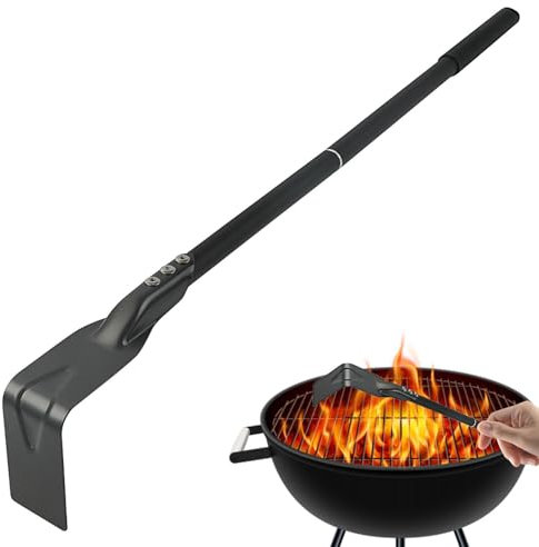 Pelle à cendres pour four à pizza, râteau à cendres pour four à pizza, râteau à charbon de bois, accessoires pour four à pizza, tisonnier pour cendres de barbecue, râteau à charbon de bois pour barbec