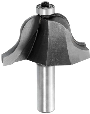 sourcing map Raised Panel Router Bits 1/2 Shank Ogee Bead 63.5mm Dia 30mm Cutting Depth for Making Cabinet Door Window, Silver