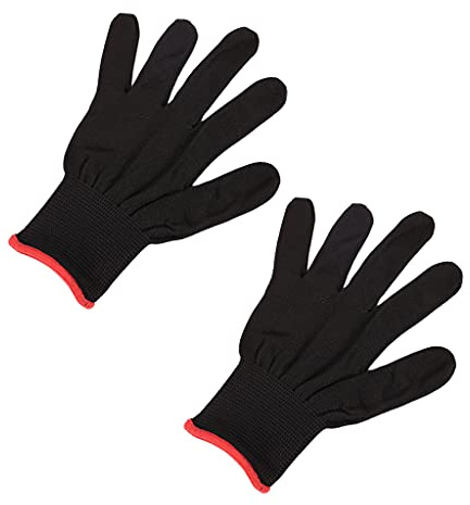 LOFOTU 2 Stück Gitarren-Handschuhe, Gitarre, Bass, Fingerspitzen, Musikinstrument, Übungshandschuhe, nahtlos, Nylon, Zubehör, wärmer, fingerlos