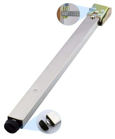 GNYVZXPLQ Metall Tisch Beinrahmen, Klappbares, teleskopierbares, verstellbares Tischbein aus Edelstahl, 30–60 cm(45cm(17.7in))
