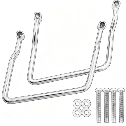 Portapacchi Posteriore Motocicletta Barra Supporto Per Borsa Laterale Per Moto Da 14 Cm-24 Cm