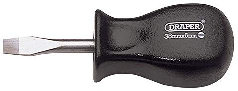 Draper 19539 Expert Quality Plain Slot Mechanics Screwdriver, 6mm x 38mm