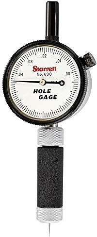Starrett 690-1Zinch calibre del agujero de lectura, rango de 0,010-0,040