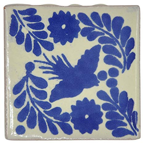 Ceramic Mexican Tile – 5cm- Handmade and Ethically Traded by Tumia LAC – Individual Tile