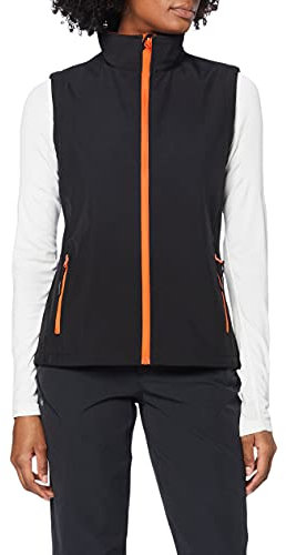 Result Core Damen Softshell-Weste, bedruckbar (M) (Schwarz/Orange)