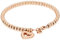 JewelryWe Schmuck Damen Armband, Elegant Hohl Herz Glück Kugeln Link Charm, Edelstahl, Rose Gold