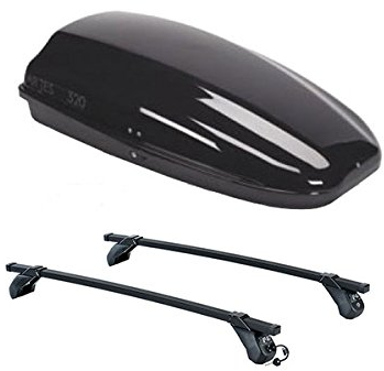 La Prealpina LP + G3 FI02F12+AZ03060001 - Stahl DACHTRÄGER + DACHBOX ARJES 320 SCHWARZ