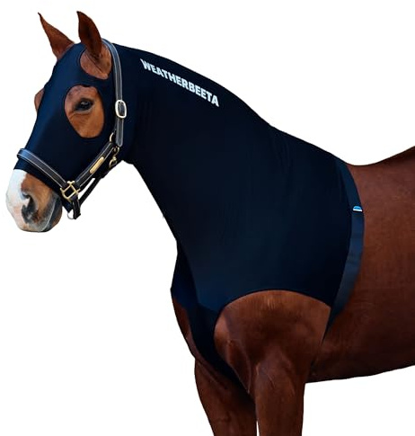 Weatherbeeta Lycra Zip Stretch Hood Cob Black