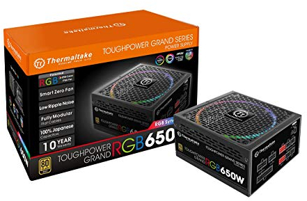 Thermaltake Toughpower Grand RGB 650W Gold (RGB Sync Edition) unité d'alimentation d'énergie 24-pin ATX ATX Noir