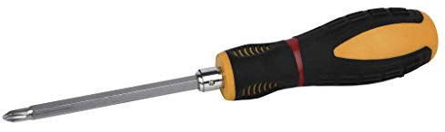 Cofan Destornillador corto reversible Phillips PH-2 y Plano | Medida de longitud de 38 y 100 mm | Varilla de Ø 6mm