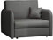 Mirjan24 Sofa Viva Loft I mit Schlaffunktion, Schlafsofa, einsitzer Polstersofa mit Bettkasten inkl. Kissen, Bettsofa Wohnlandschaft Farbauswahl (Mono 246)